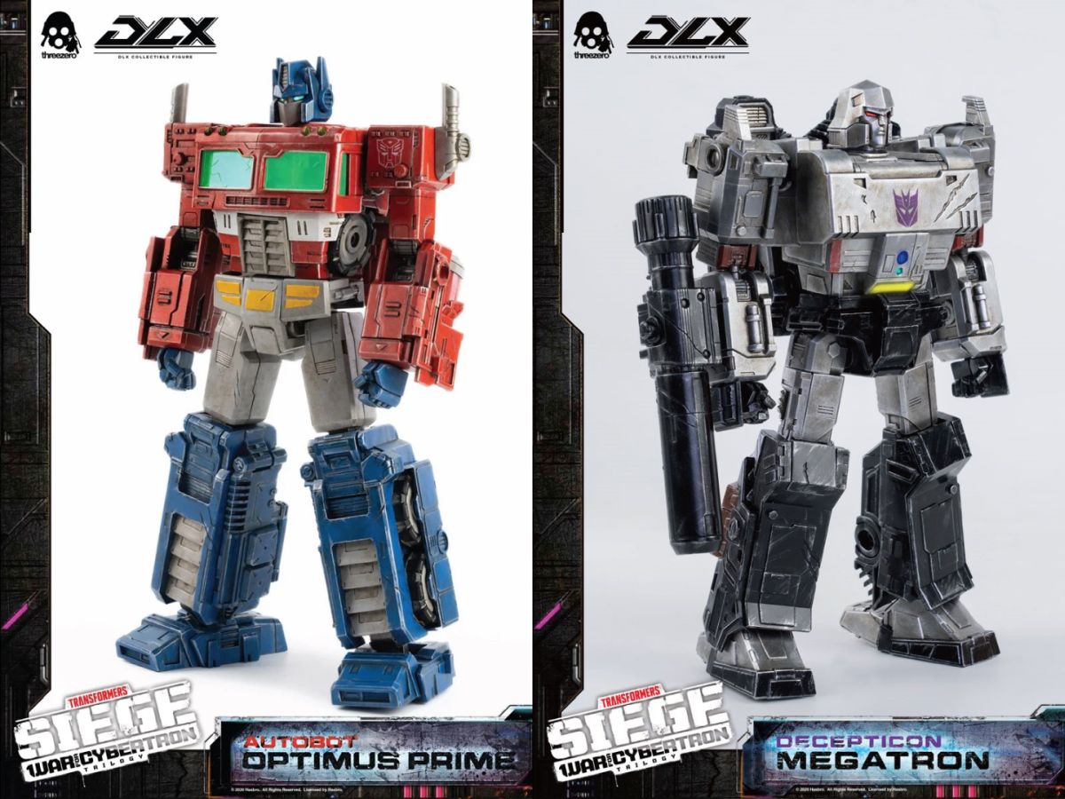 DLX SEIGE Optimus Prime & Megatron War for Cybertron